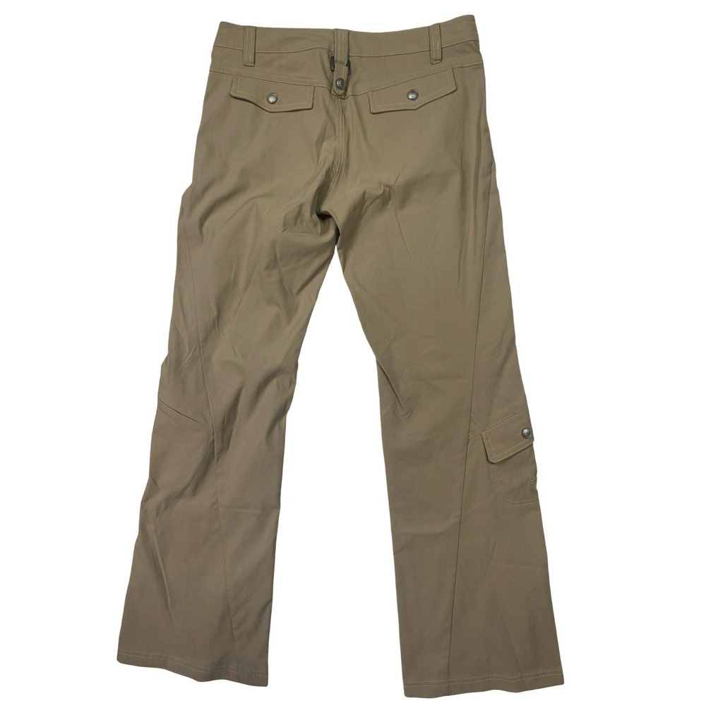 Athleta Size 4 Tan Khaki Hiking Cargo Utility Pants GORPcore Wide Leg Stretch